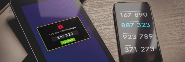 2 Step Authentication tablet and phone