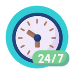 24 by 7 icon