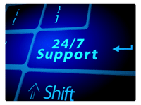 24 hours and 7 days a week support