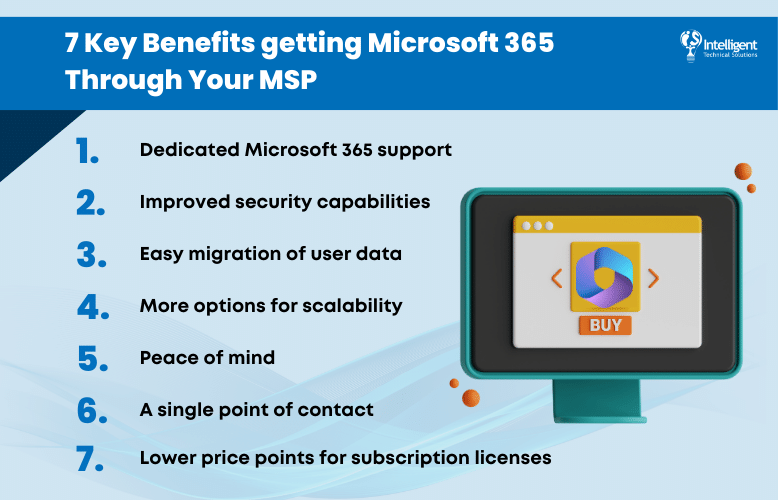 7 Key Benefits getting Microsoft 365 Through Your MSP
