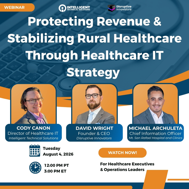 Rural healthcare IT strategy webinar graphic