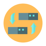 Multiple Back up icon