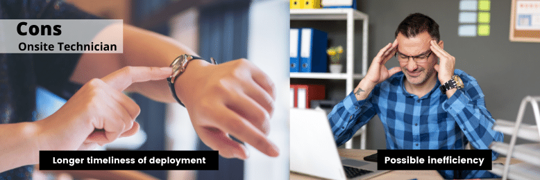 Disadvantages of Onsite Technicians