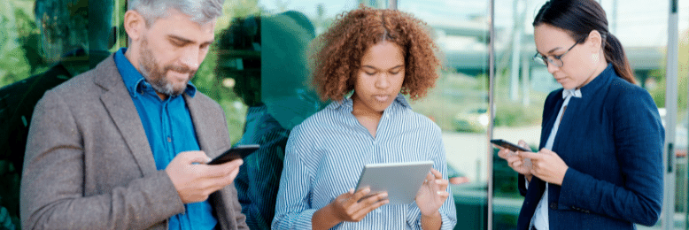 Employees Using Devices