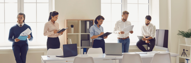 Employees in the Office