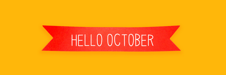Hello October Banner