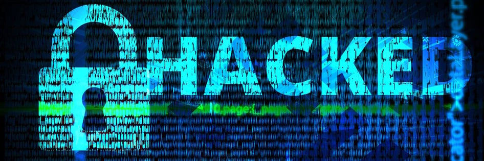 the word hacked written in codes
