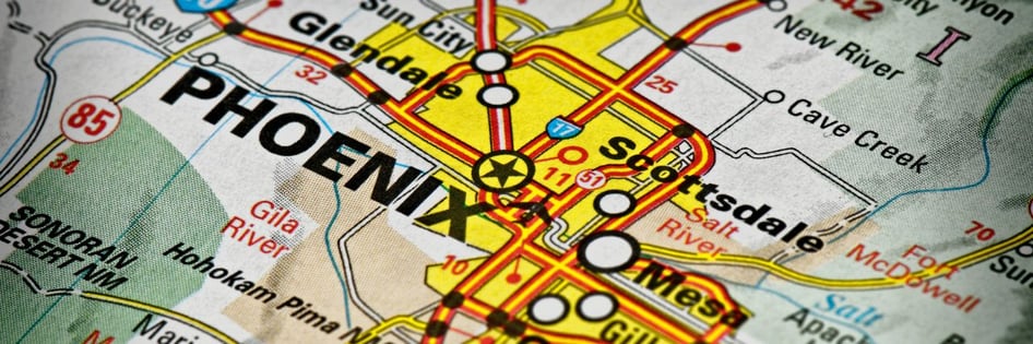 Phoenix on the map