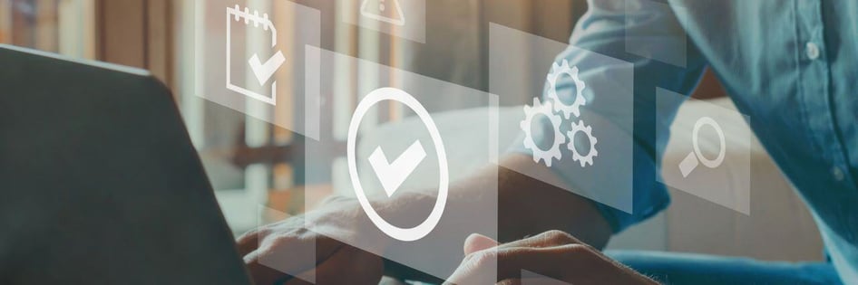 a laptop with IT standardization following the guide for businesses