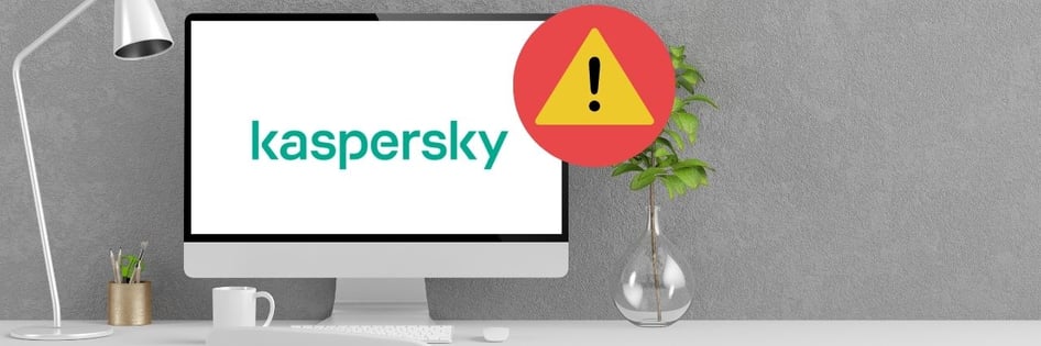 Kaspersky on Computer with Security Alert
