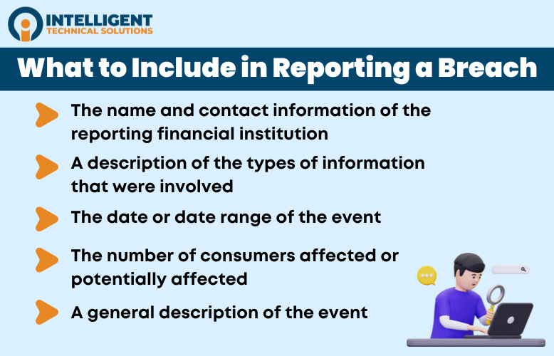 List of What to Include in Reporting a Breach
