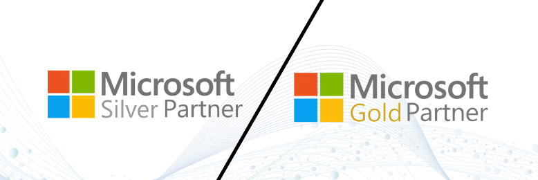 Microsoft Silver and Gold Partner logos