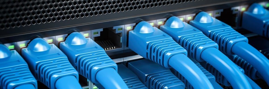 A router with LAN cables connected to improve network performance