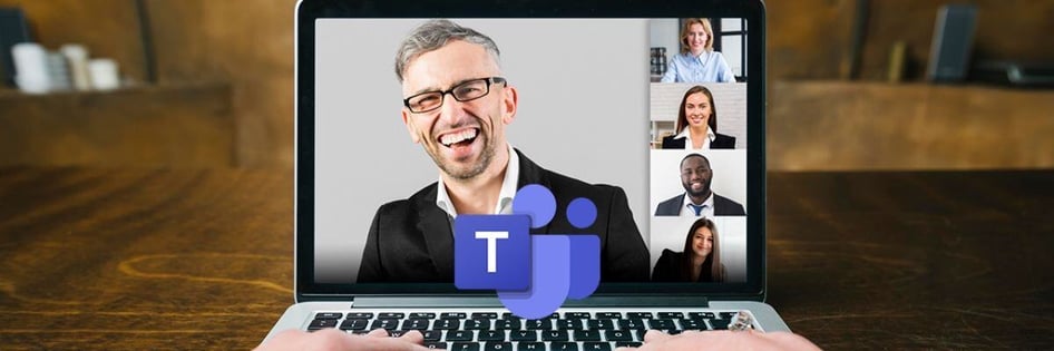 An ongoing remote meeting using Microsoft Teams