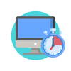 Slow computer icon