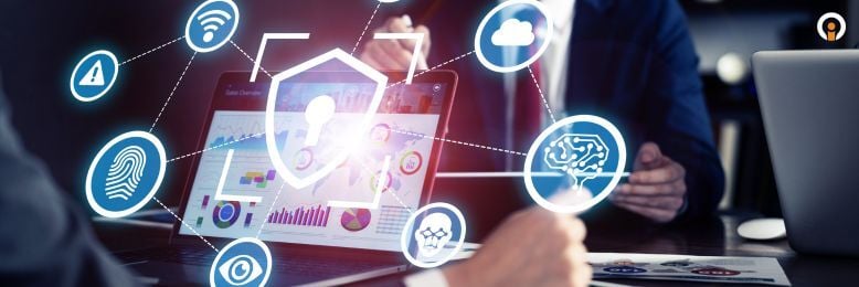 cyber insurance on a laptop