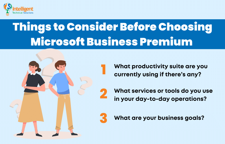 Things to consider before choosing microsoft business premium