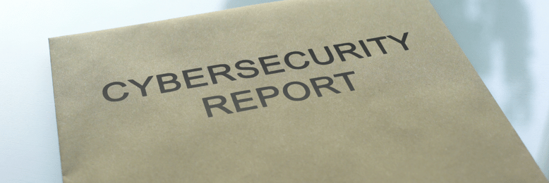 a cybersecurity report inside an envelope