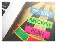 a disaster recovery plan on a dart board