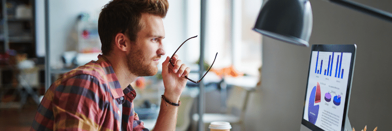 a person concentrated on his work