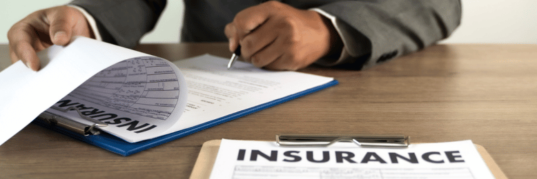 a person signing an insurance policy