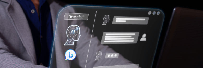 a person using Bing AI Chat