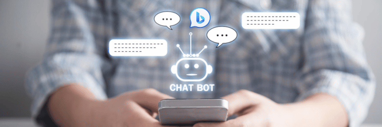 a person using Bing chat bot
