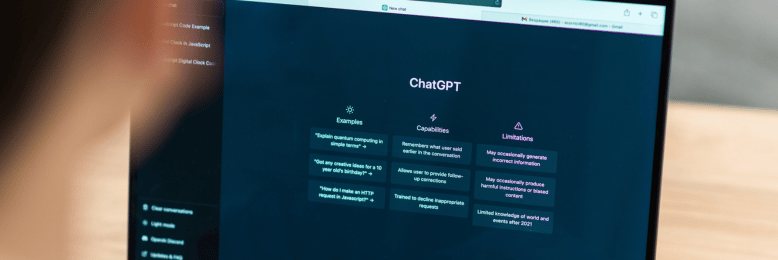 a person using ChatGPT