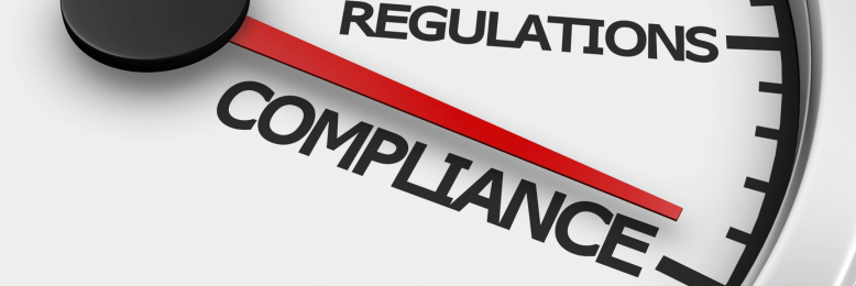 a pointer directed towards compliance from regulations