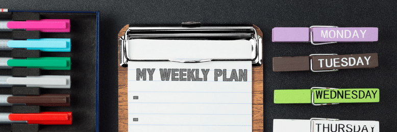 a weekly planner