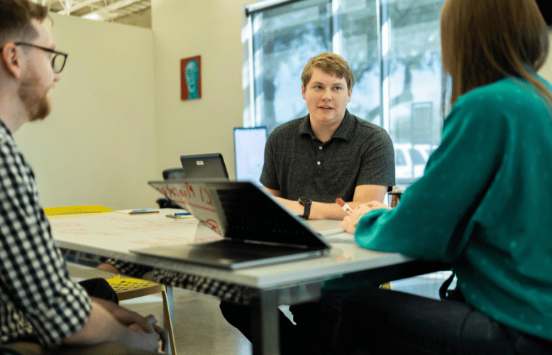 an MSP team discussing