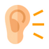 an ear listening