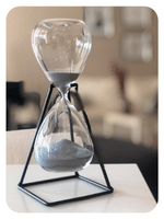 an hourglass