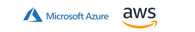 azure and aws logo