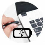 charging laptop