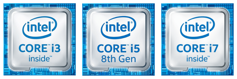 different intel processors from i3 to i7