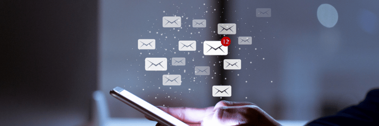 emails received via phone