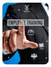 person pointing to employee training