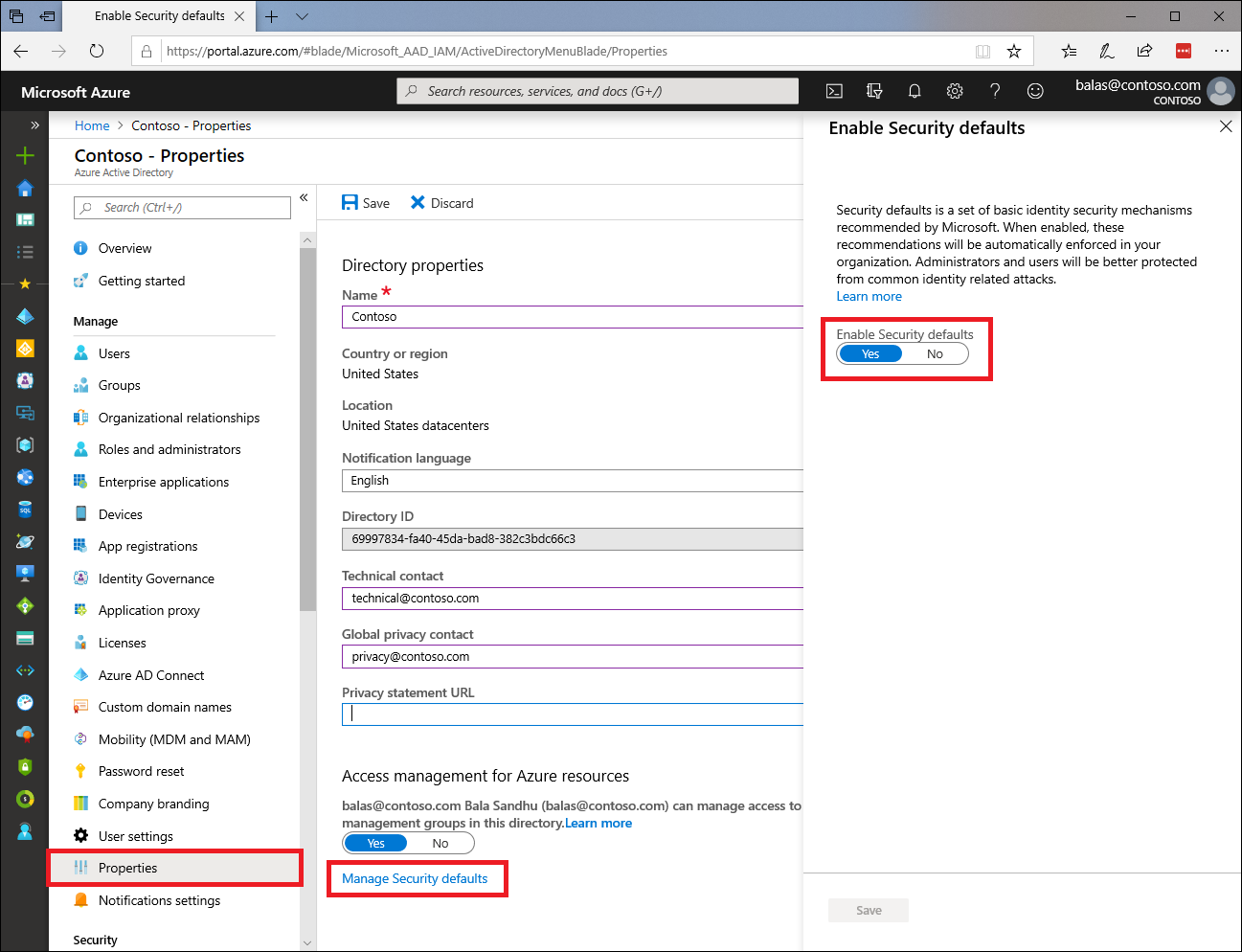 security-defaults-azure-ad-portal