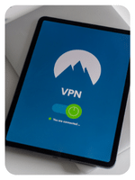 tablet connected to the VPN