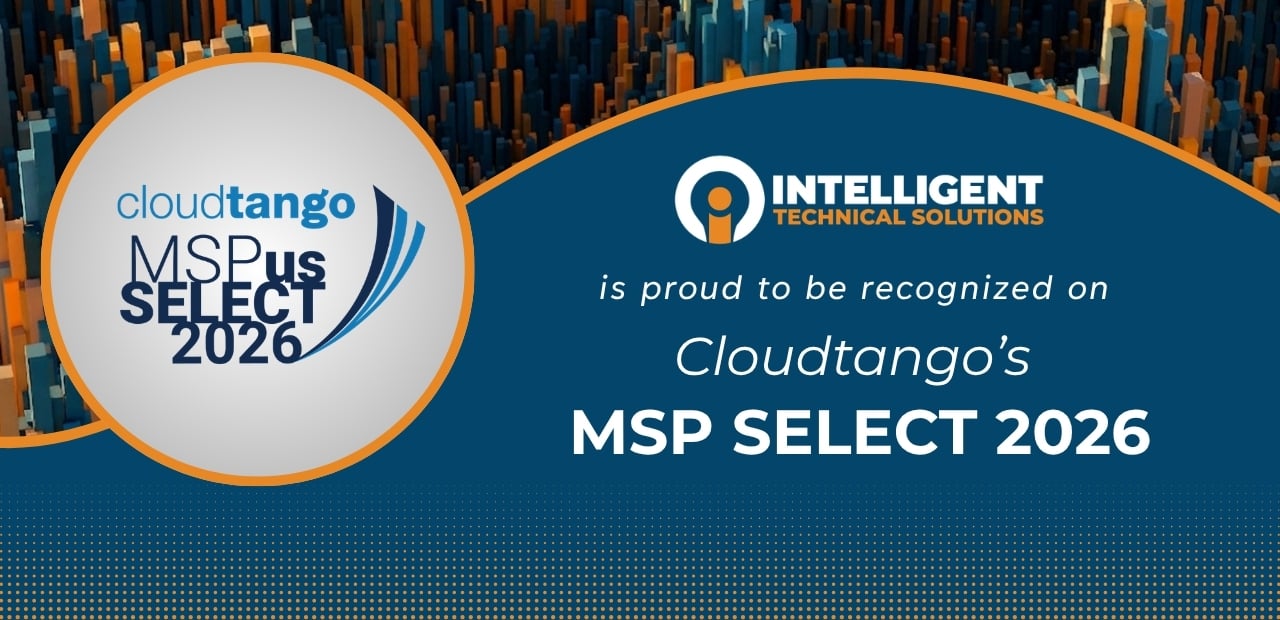 ITS recognized on Cloudtango MSP Select 2026 list for excellence in managed IT services and cybersecurity solutions.