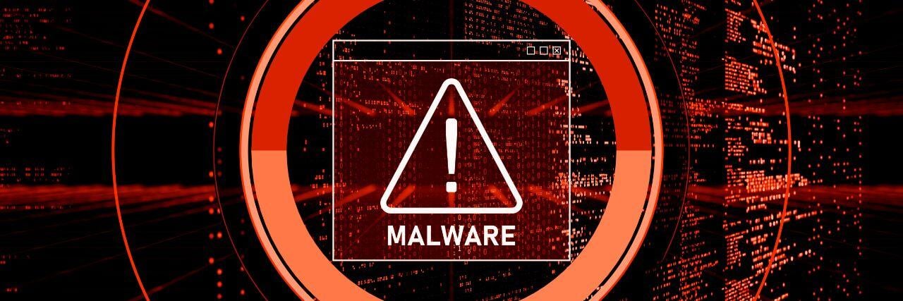 a malware attack notification currently happening