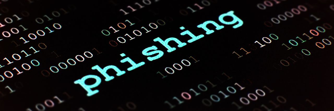 Phishing written among codes