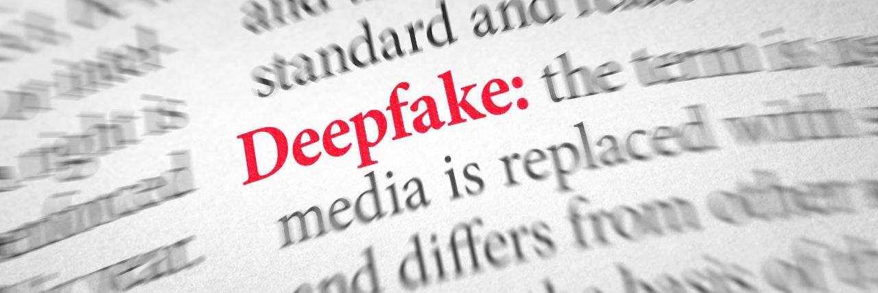 deepfake meaning written in a book