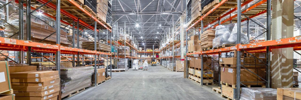 a logistic company's storage warehouse