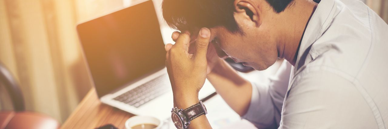 a person experiencing burnout