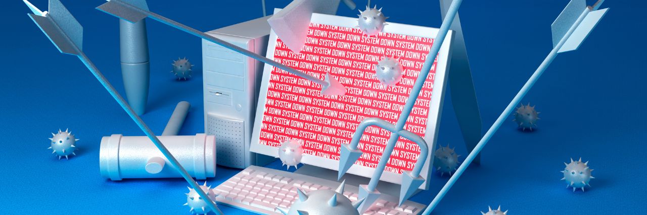 a computer under cyber attack