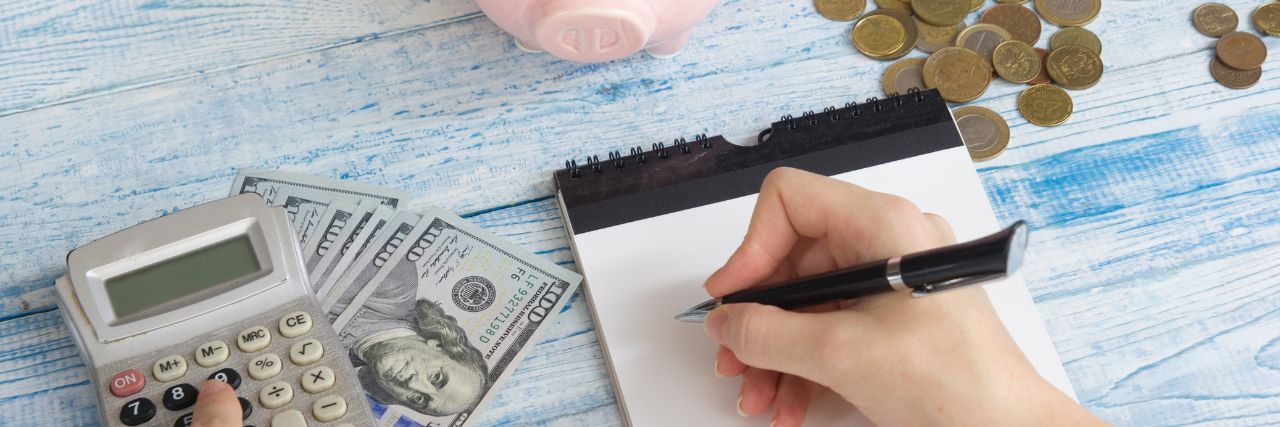 a person making a budget