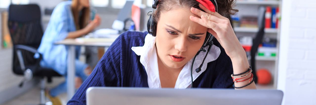 a person encountering an IT problem