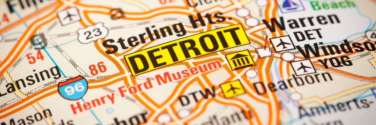 Detroit on the map